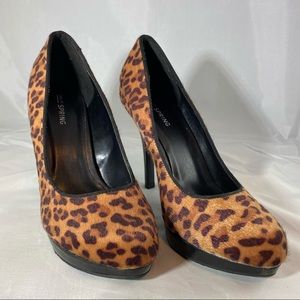 Call It Spring cheetah print high heels